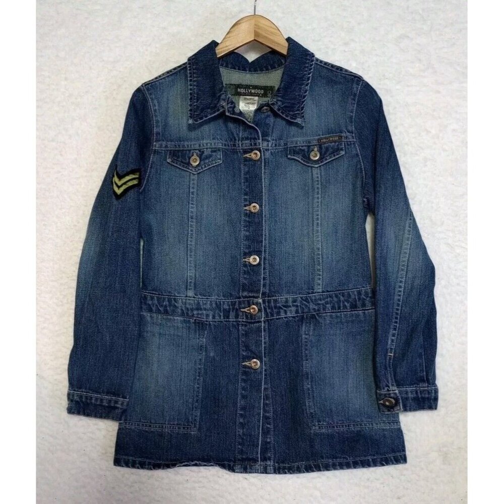 Vintage HOLLYWOOD the Jean People Jean Jacket GI GIRL Blue Women's Size M
